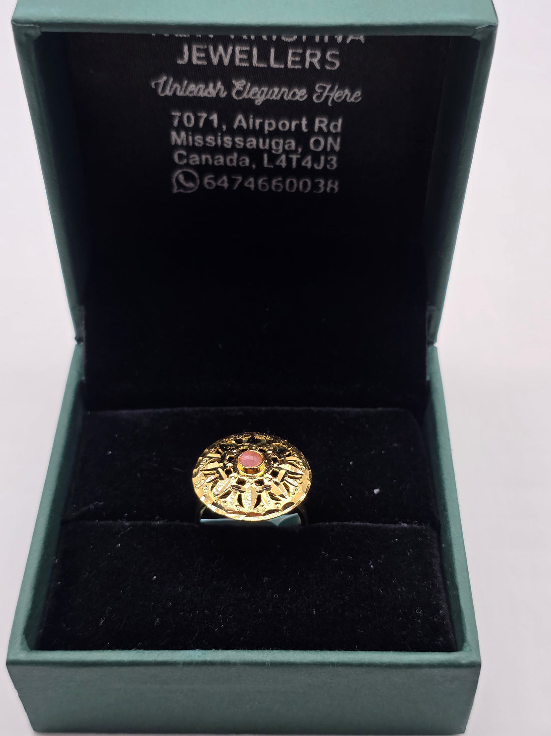SILVER GOLD PLATED RING GP111