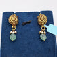 SILVER GOLD PLATED EARRINGS GP136