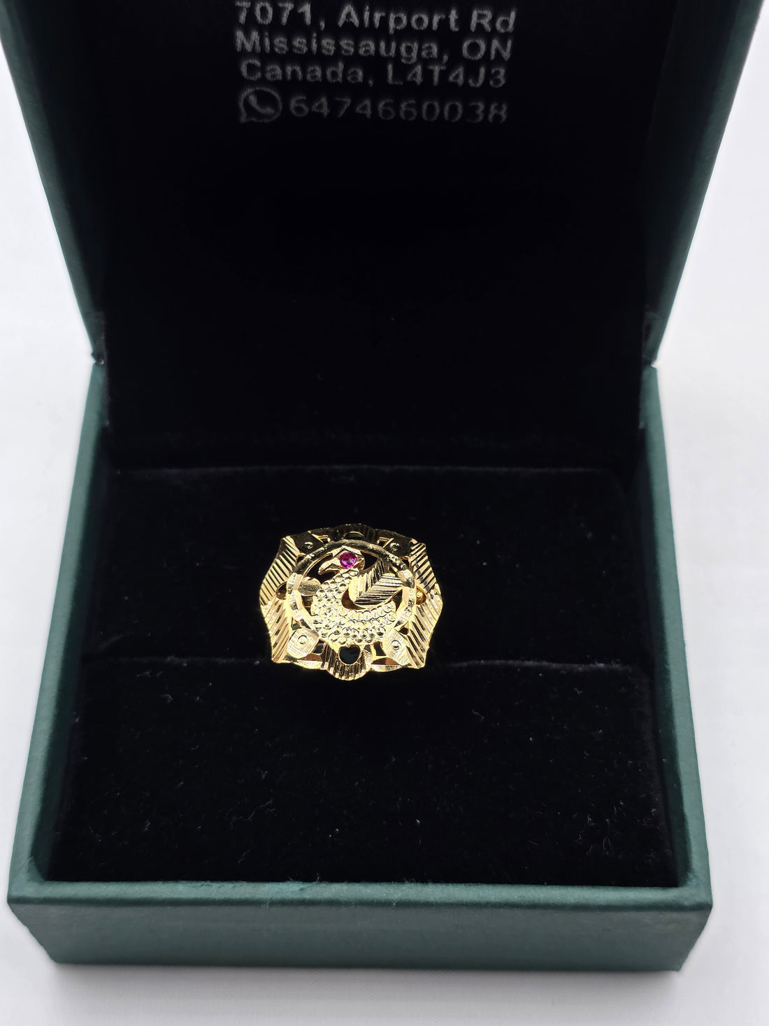 SILVER GOLD PLATED RING GP121