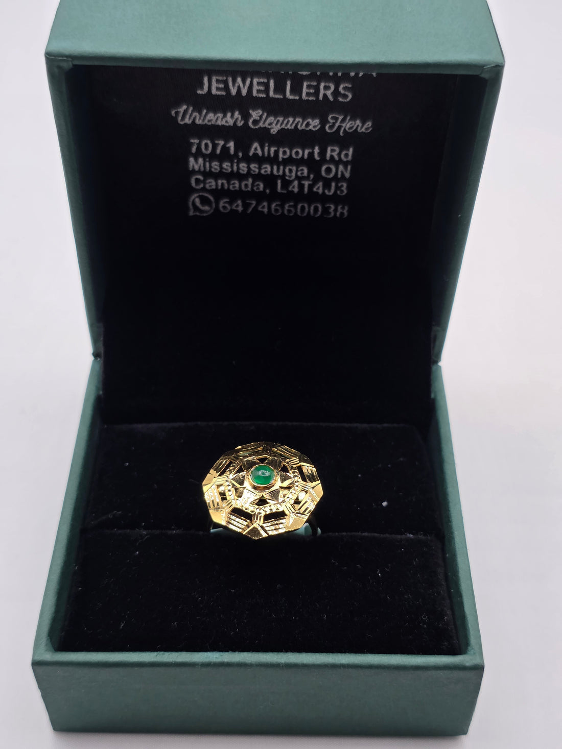 SILVER GOLD PLATED RING GP110