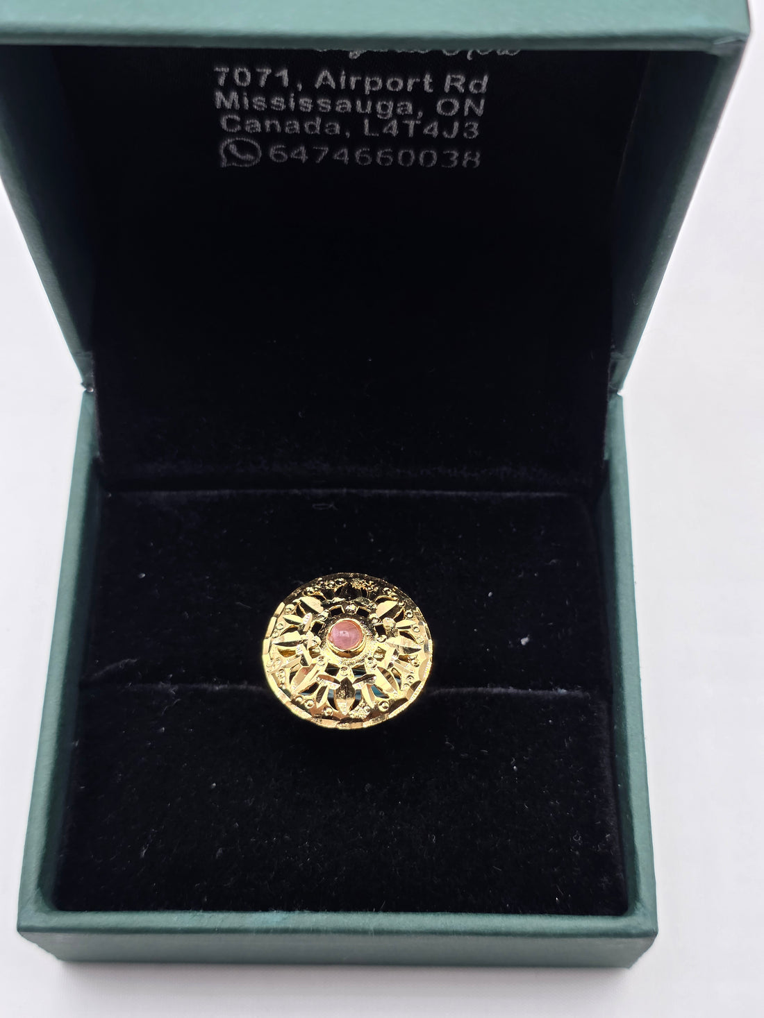 SILVER GOLD PLATED RING GP111
