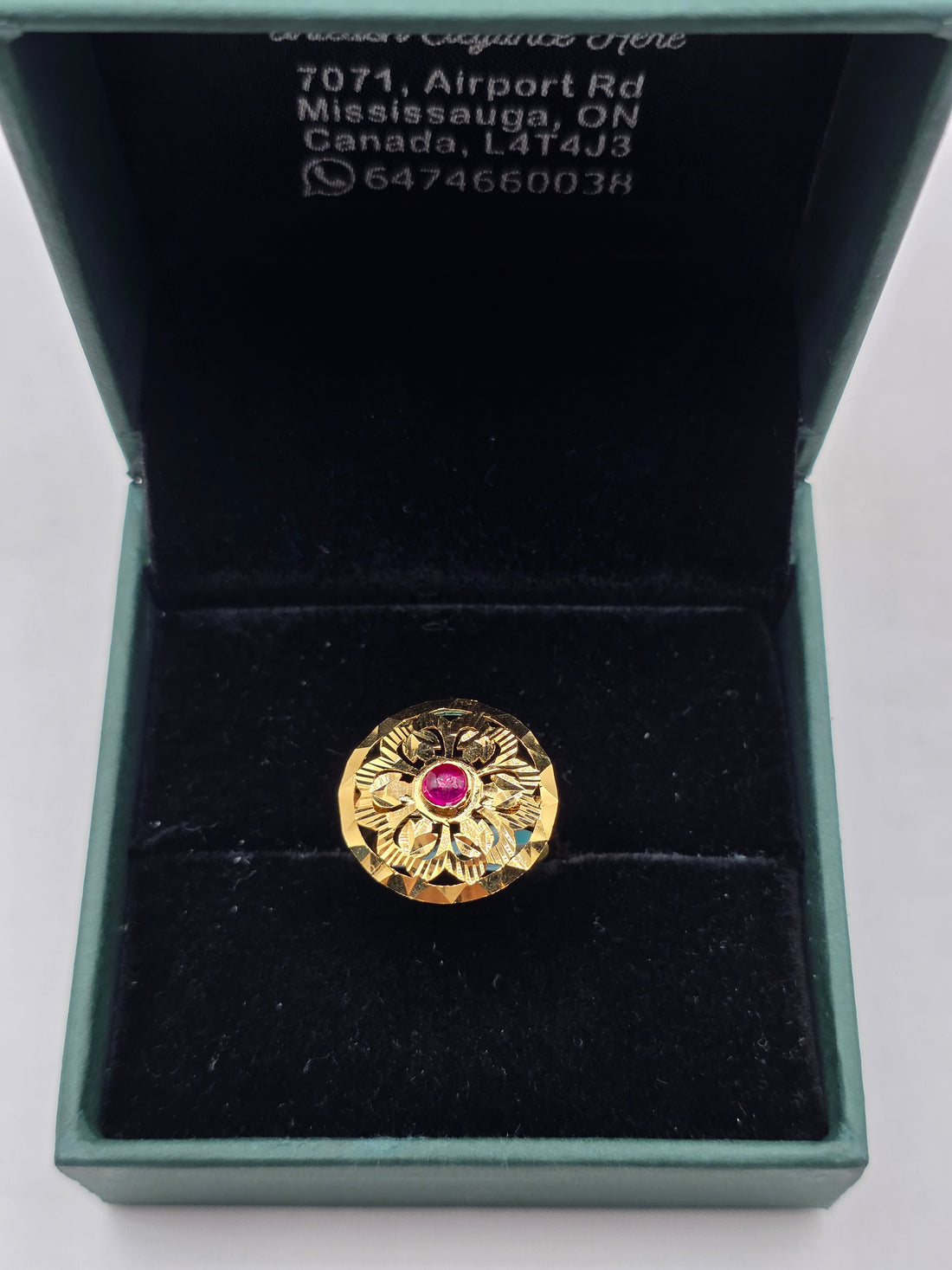 SILVER GOLD PLATED RING GP113
