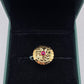 SILVER GOLD PLATED RING GP123