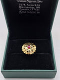SILVER GOLD PLATED RING GP120